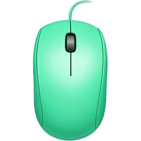 Mint green computer mouse  emoji