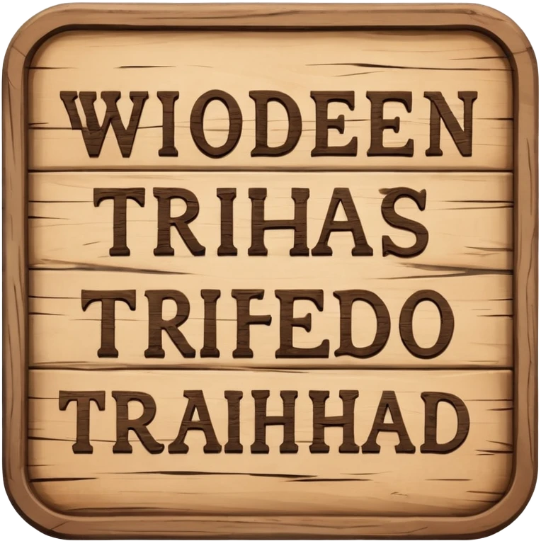Wooden trailhead sign emoji