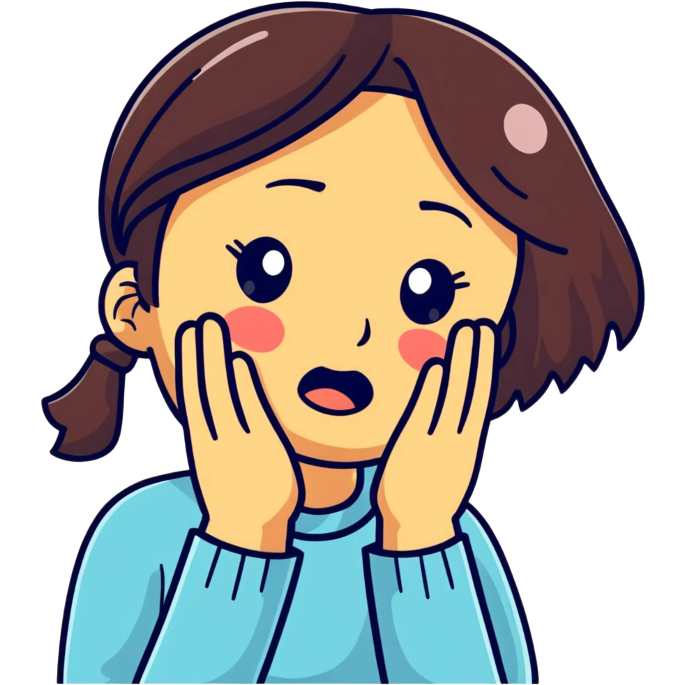 AI woman crying emoji