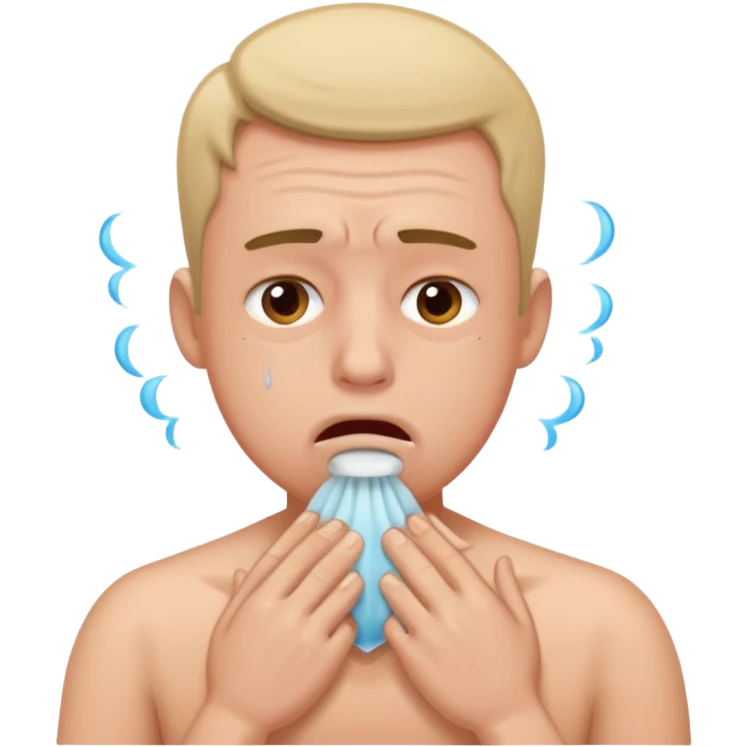 Guy chocking himself emoji
