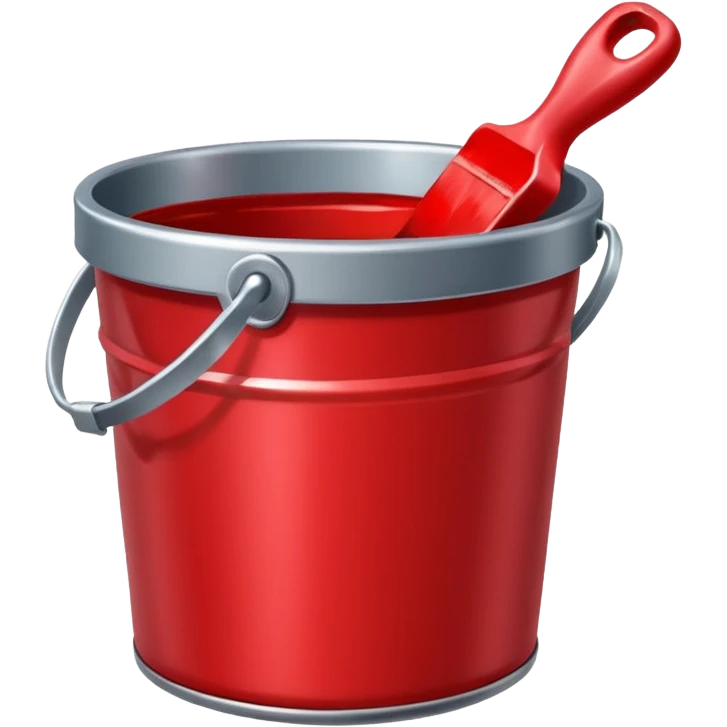 red paint bucket emoji