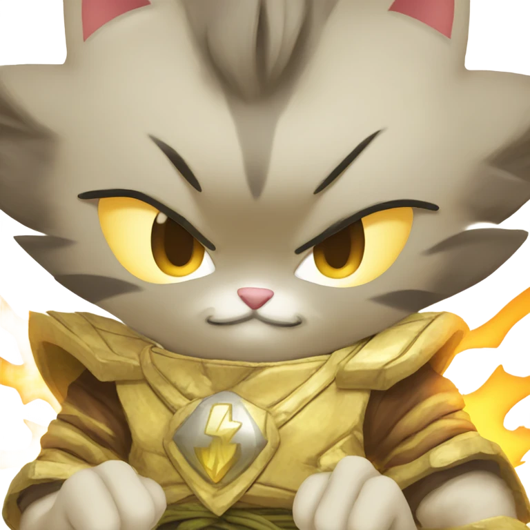 Super sayan kitty emoji