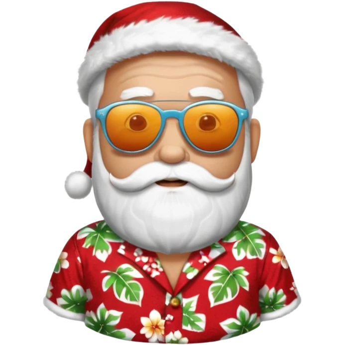 Santa on vacation  emoji
