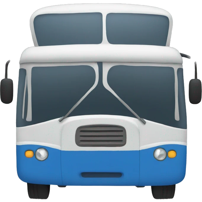 blue bus emoji