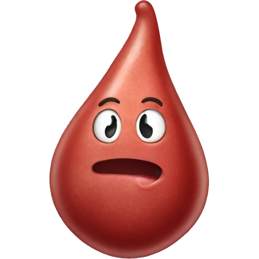 tear drop shaped meat emoji
