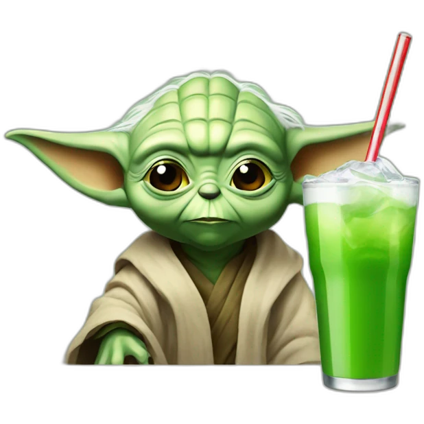 yoda drink coke emoji