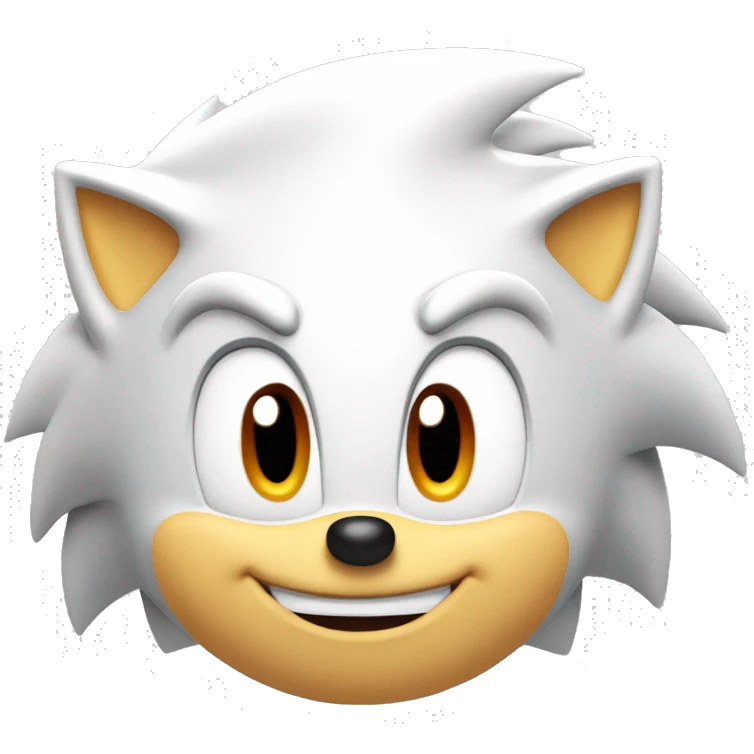 Sonic the hedgehog face, he is smiling  emoji