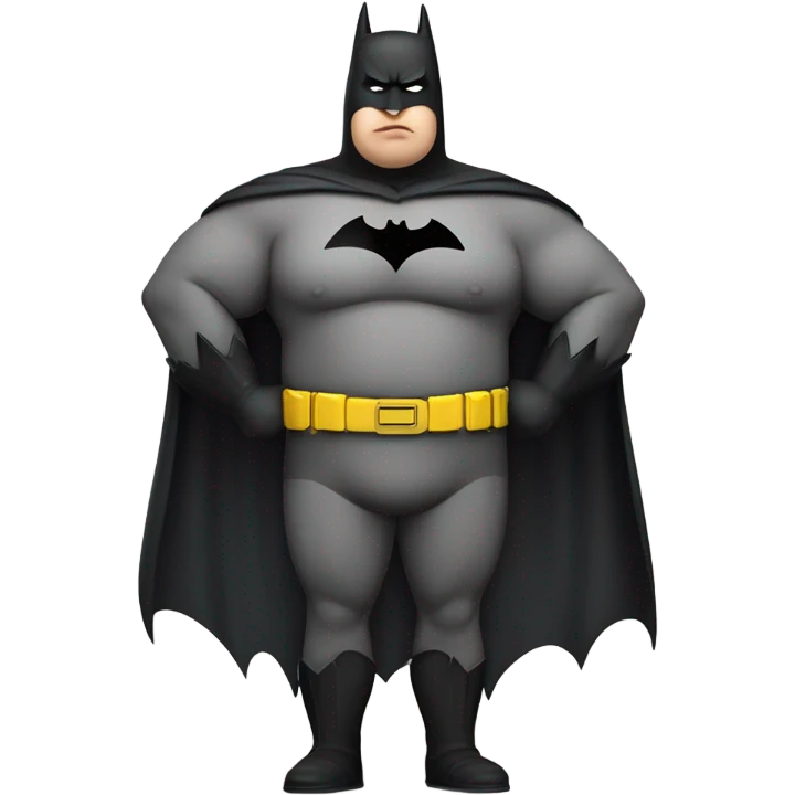 A really fat batman emoji
