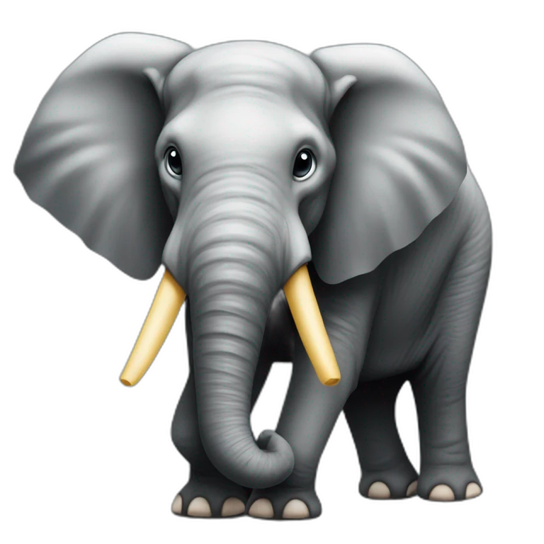 Éléphant sur une fourmi emoji