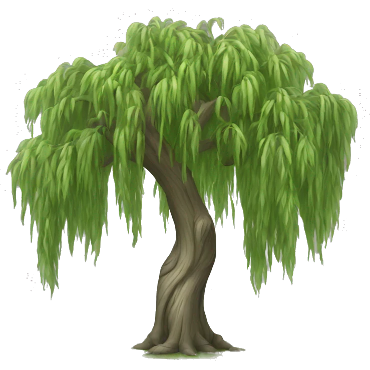 weeping willow tree emoji
