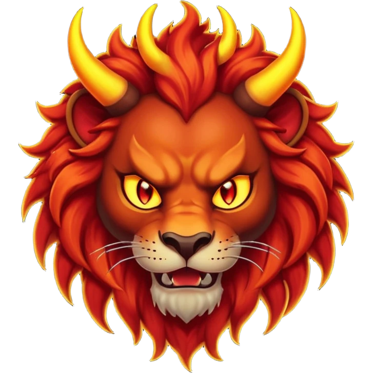 devil lion emoji