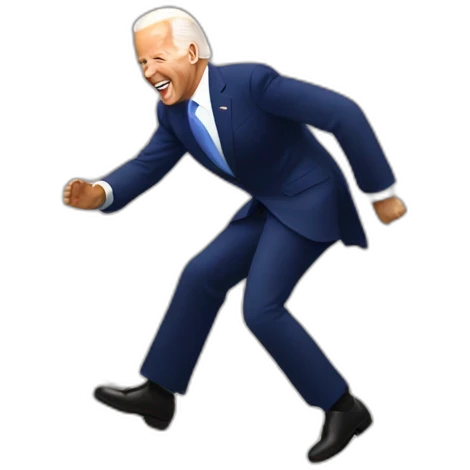 Joe biden falling the stairs emoji