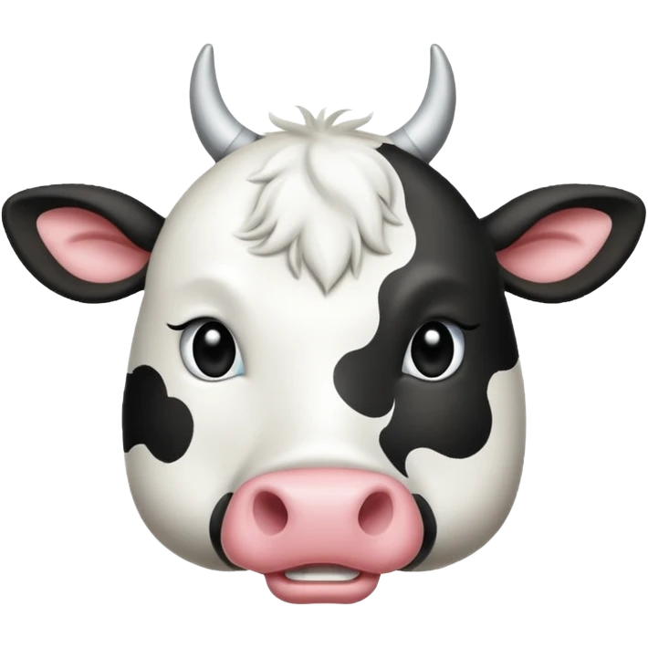Une vache qui lève li dex emoji