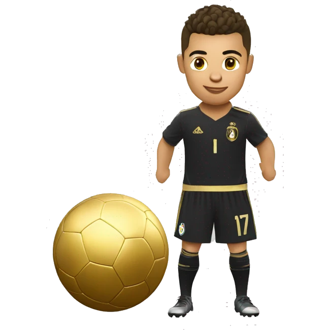 Ronaldo qui gagne le ballon d’or emoji
