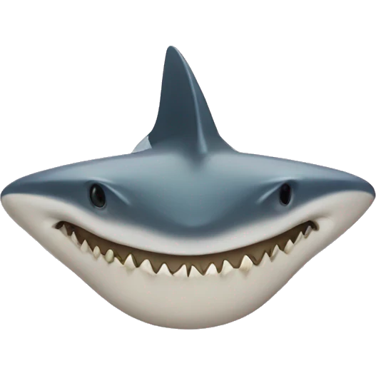 one shark tooth emoji