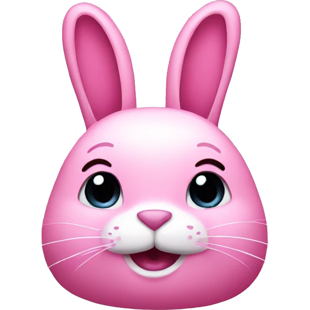 Pink rabbit emoji