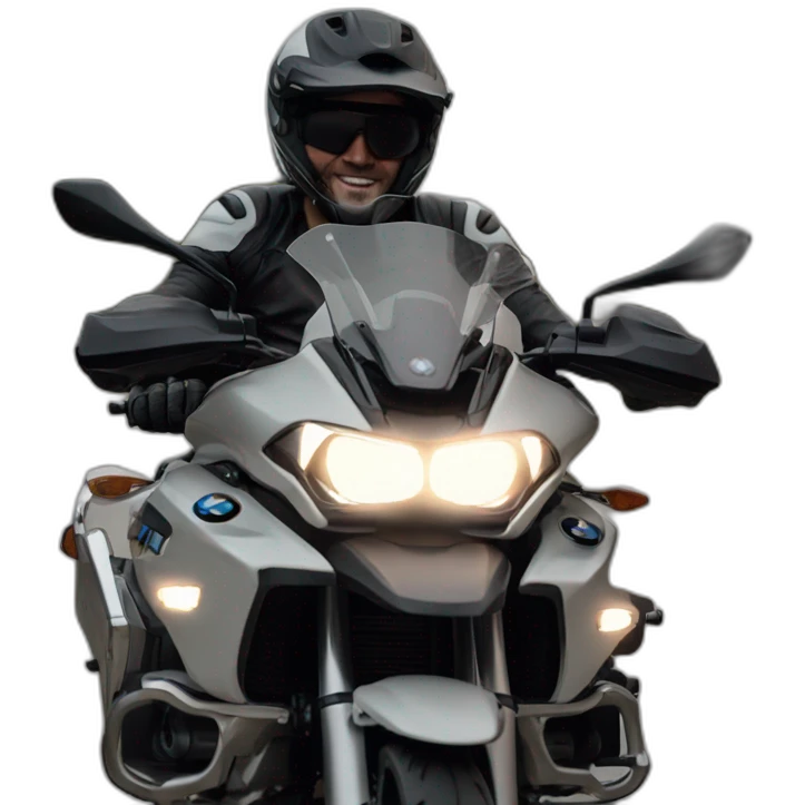 Bmw motorcycle gsa rider emoji