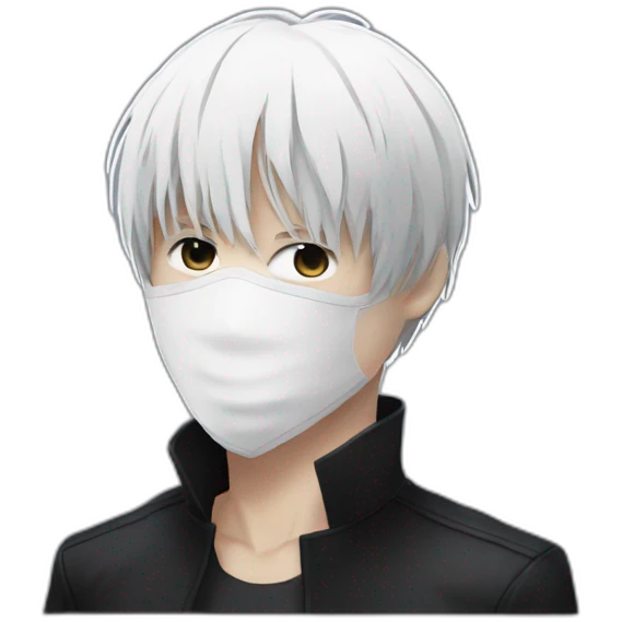Ken kaneki with his mask on emoji