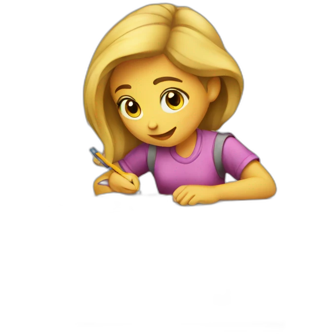 girl_doing_homework emoji