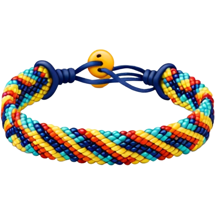 beaded friendship bracelet emoji