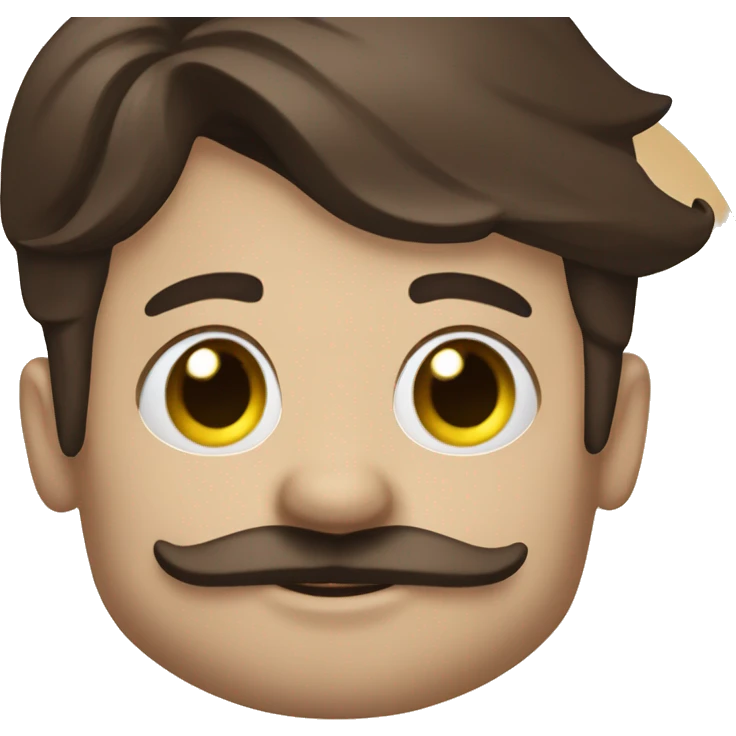 cute brunette vancouver Canucks fan with moustache  emoji