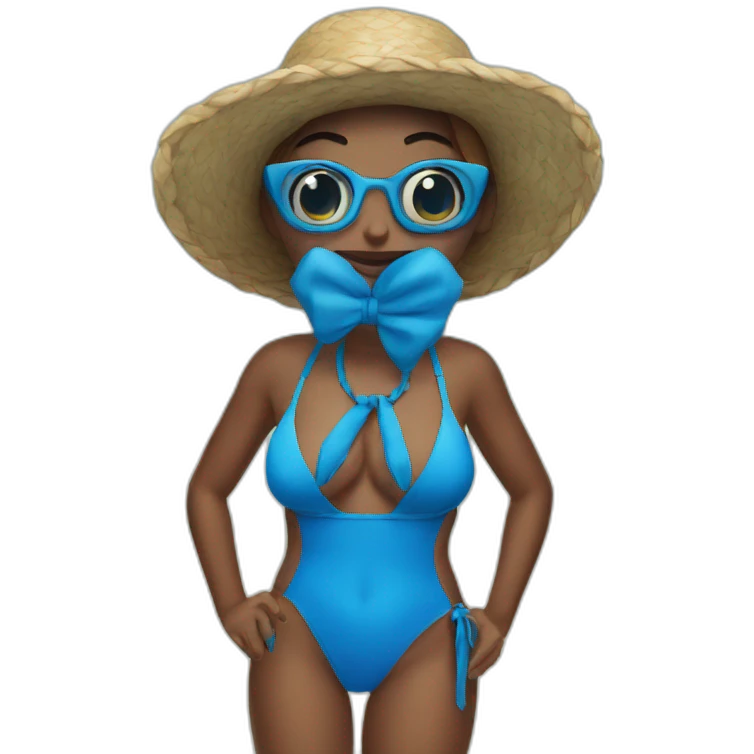 blue-with-bikini emoji