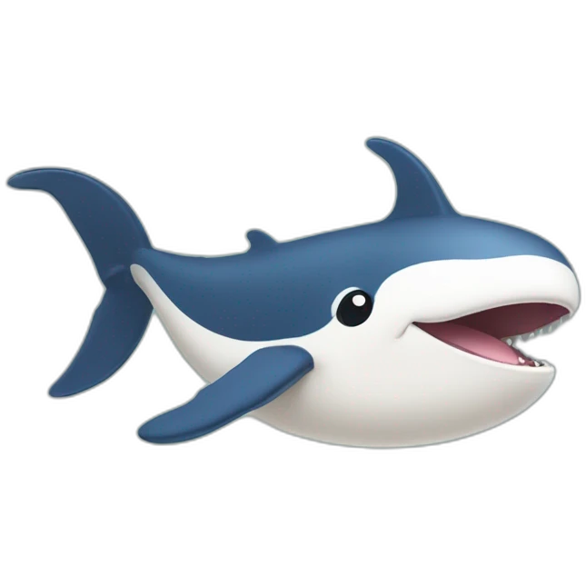 Chat sur le dos d'une baleine emoji