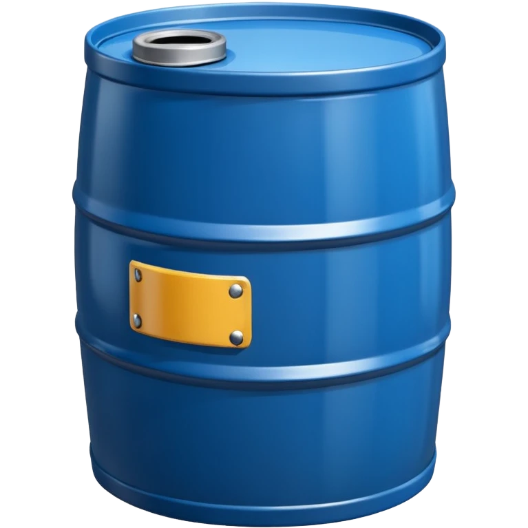 generate a realistic metal petroleum barrel without rust emoji