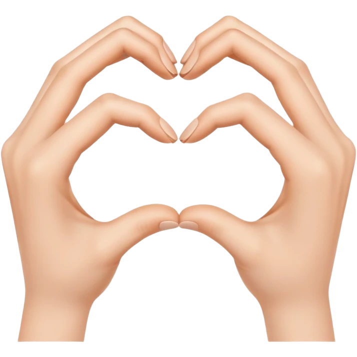 hands forming a heart shape emoji