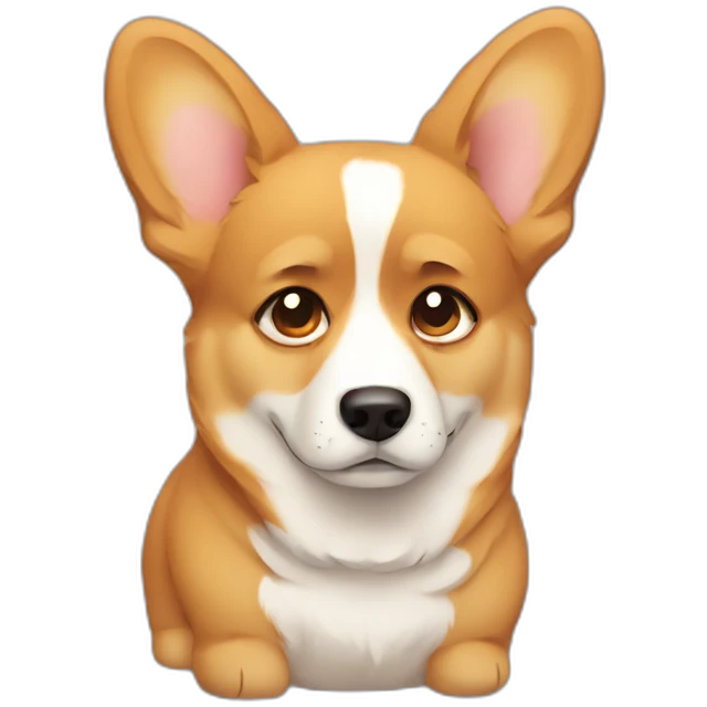 sad corgi emoji