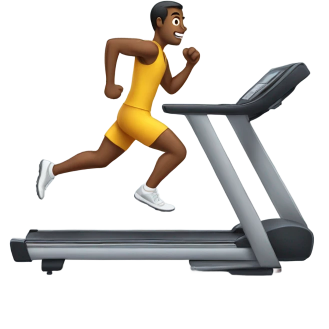 man running on a treadmill emoji