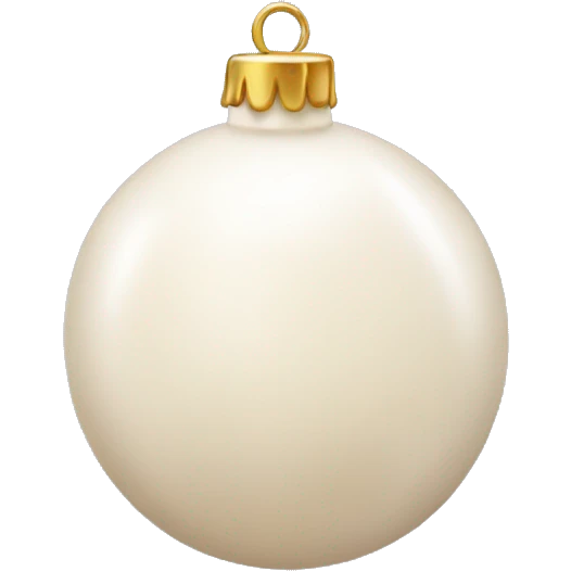 Creme bauble emoji