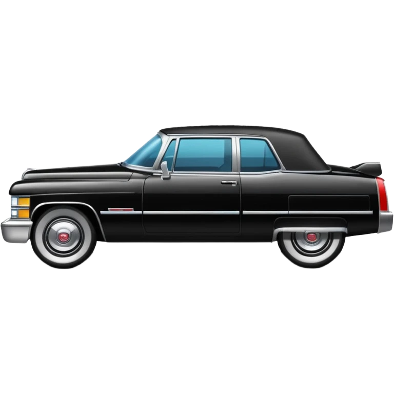 black cadillac in profile emoji