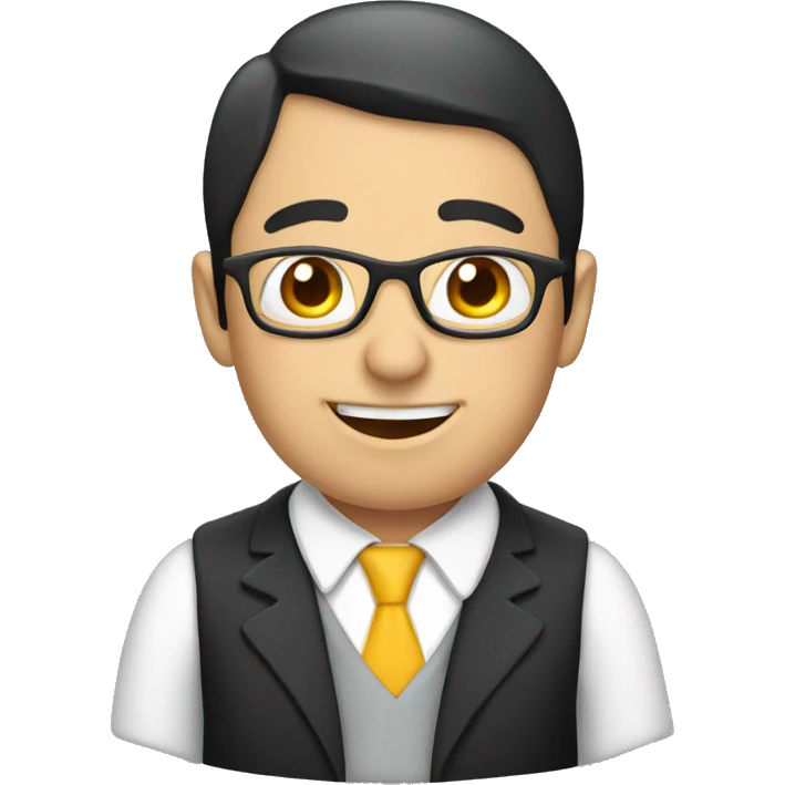 Teacher penguin emoji