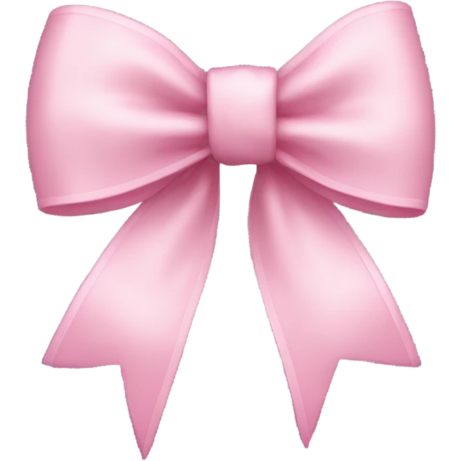 Light pink bow  emoji
