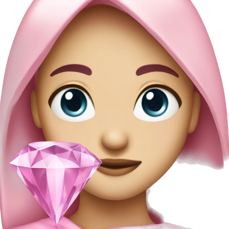 Pink diamond  emoji