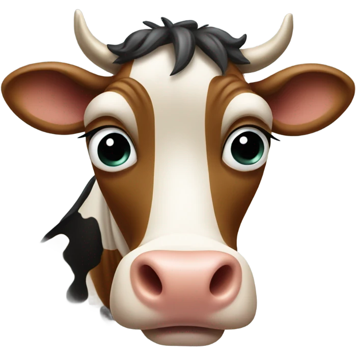 cow smirking emoji