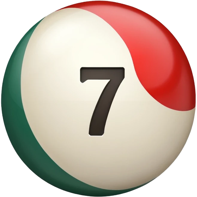 billiard ball 7 numner emoji