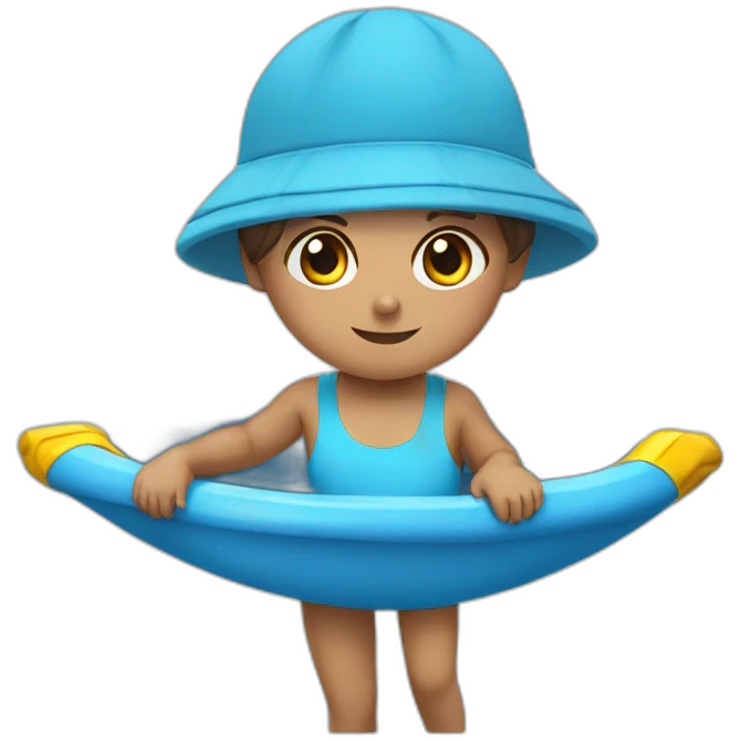 Nadadora con gorro de piscina emoji