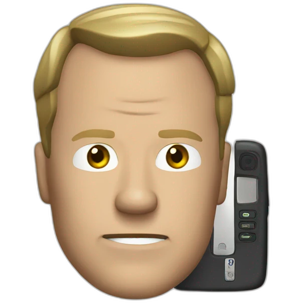 jack bauer with cellphone emoji