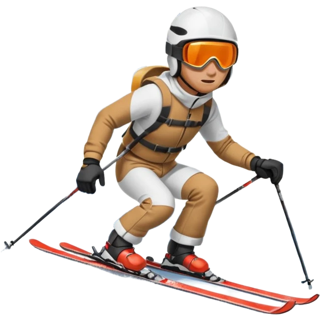 Man skiing, White helmet, Ski,Background Matterhorn emoji