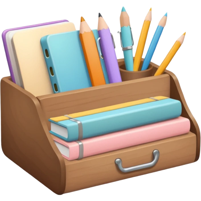 aesthetic school supplies cottage core (earthy) emoji