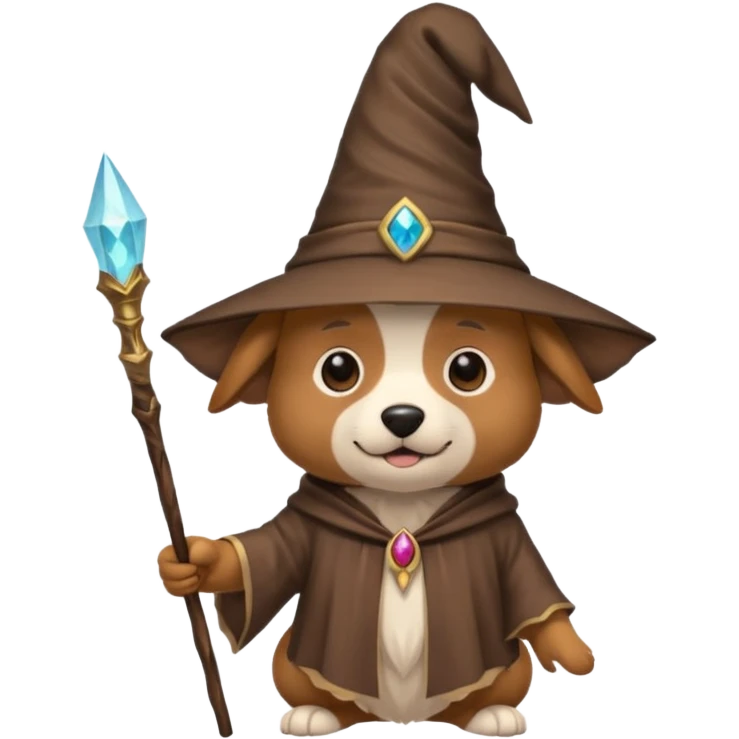 Dog wizard emoji