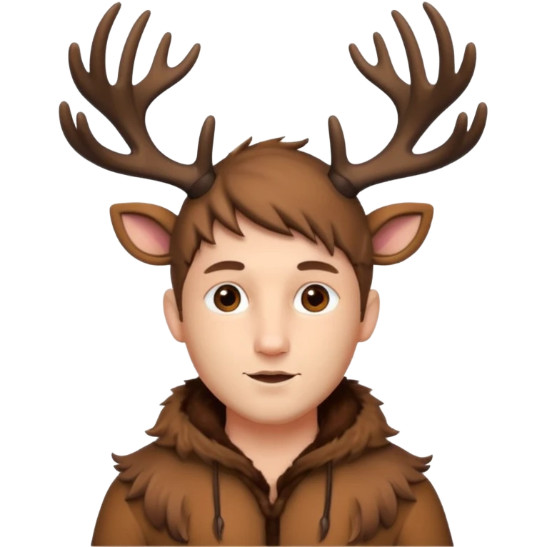 man fair in deer costume  emoji
