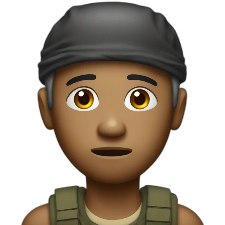 Traumatized vietnam survivor emoji