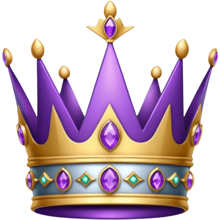 Purple 💜 Crown  emoji
