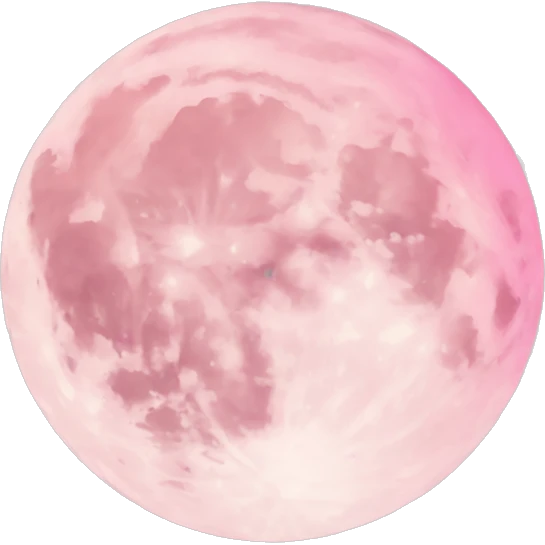 Light pink pink moon emoji