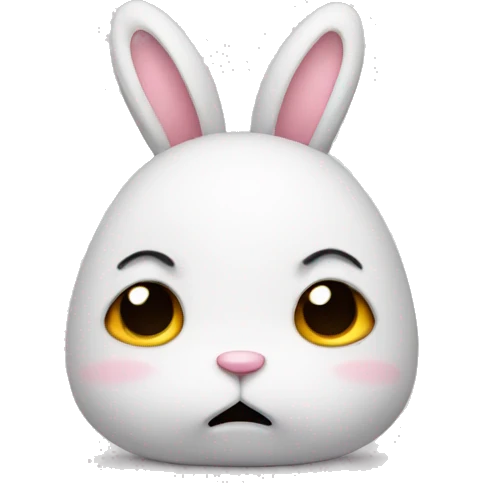 Sad bunny  emoji