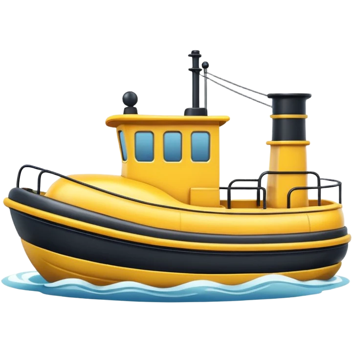 cute tugboat emoji
