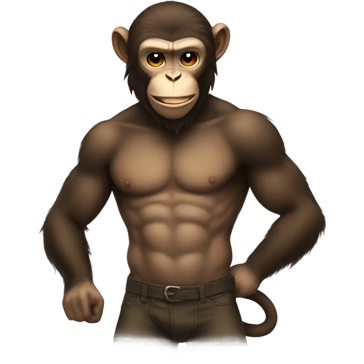 Monkey with hellcat emoji